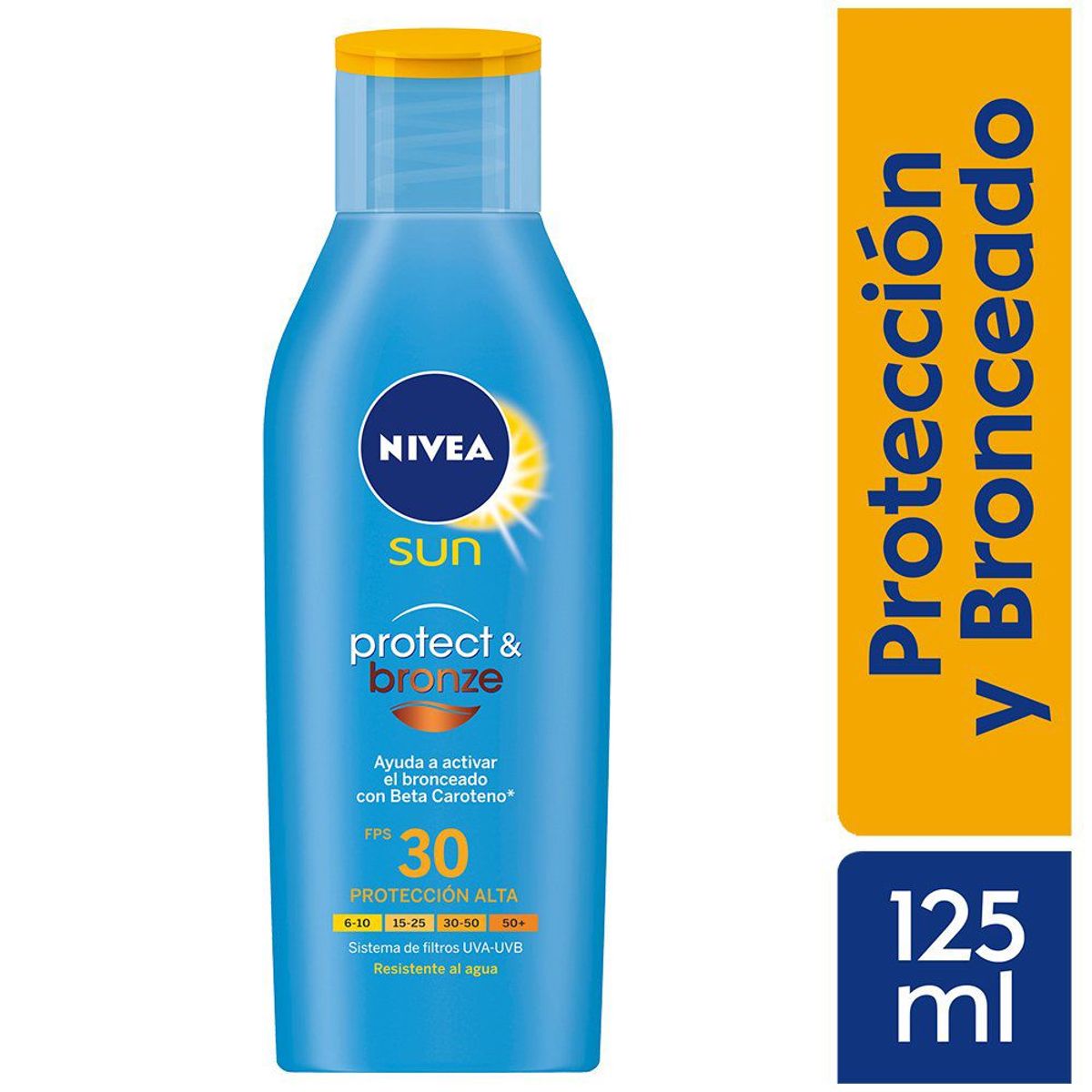 NIVEA - Protector y Bronceador Solar Nivea SPF30 Envase 125 mL