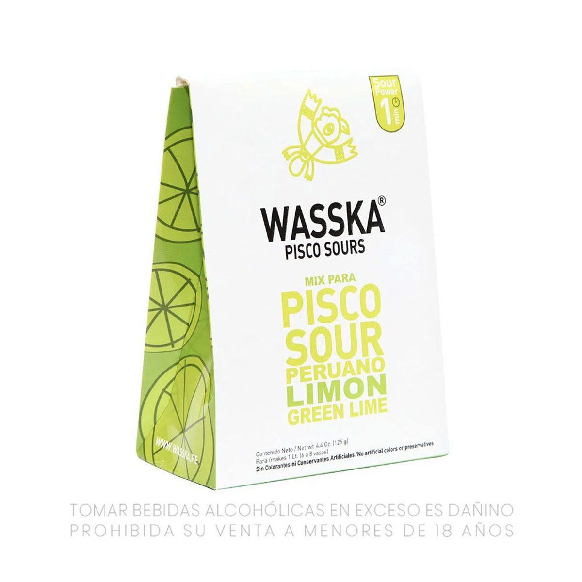 WASSKA - Base Para Pisco Wasska Limón Caja 125 g