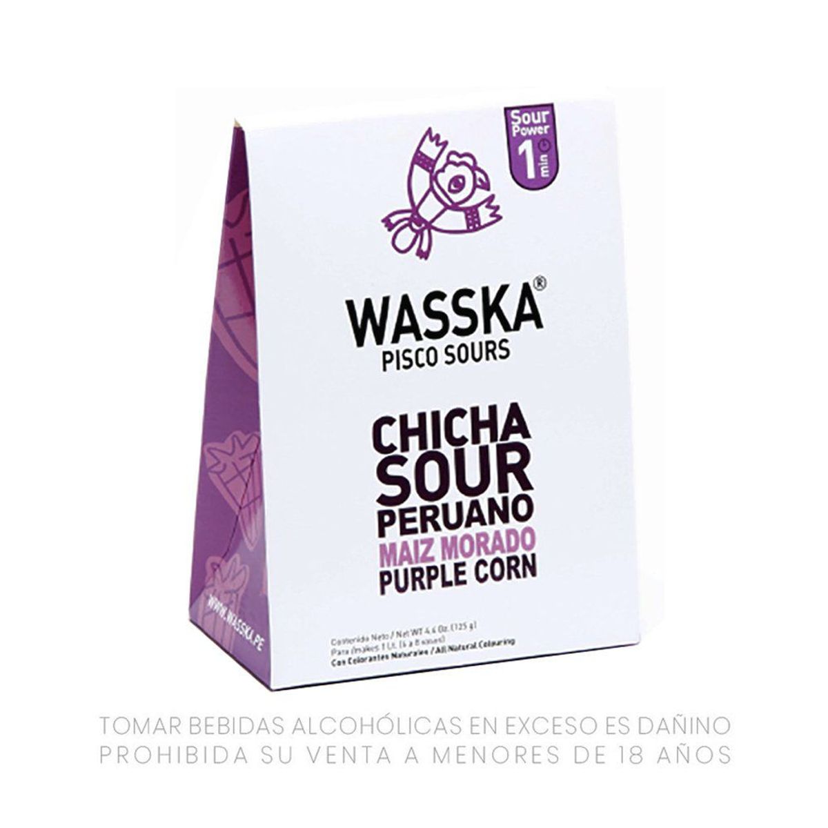 WASSKA - Base Pisco Wasska Chicha Sour Caja 125 g