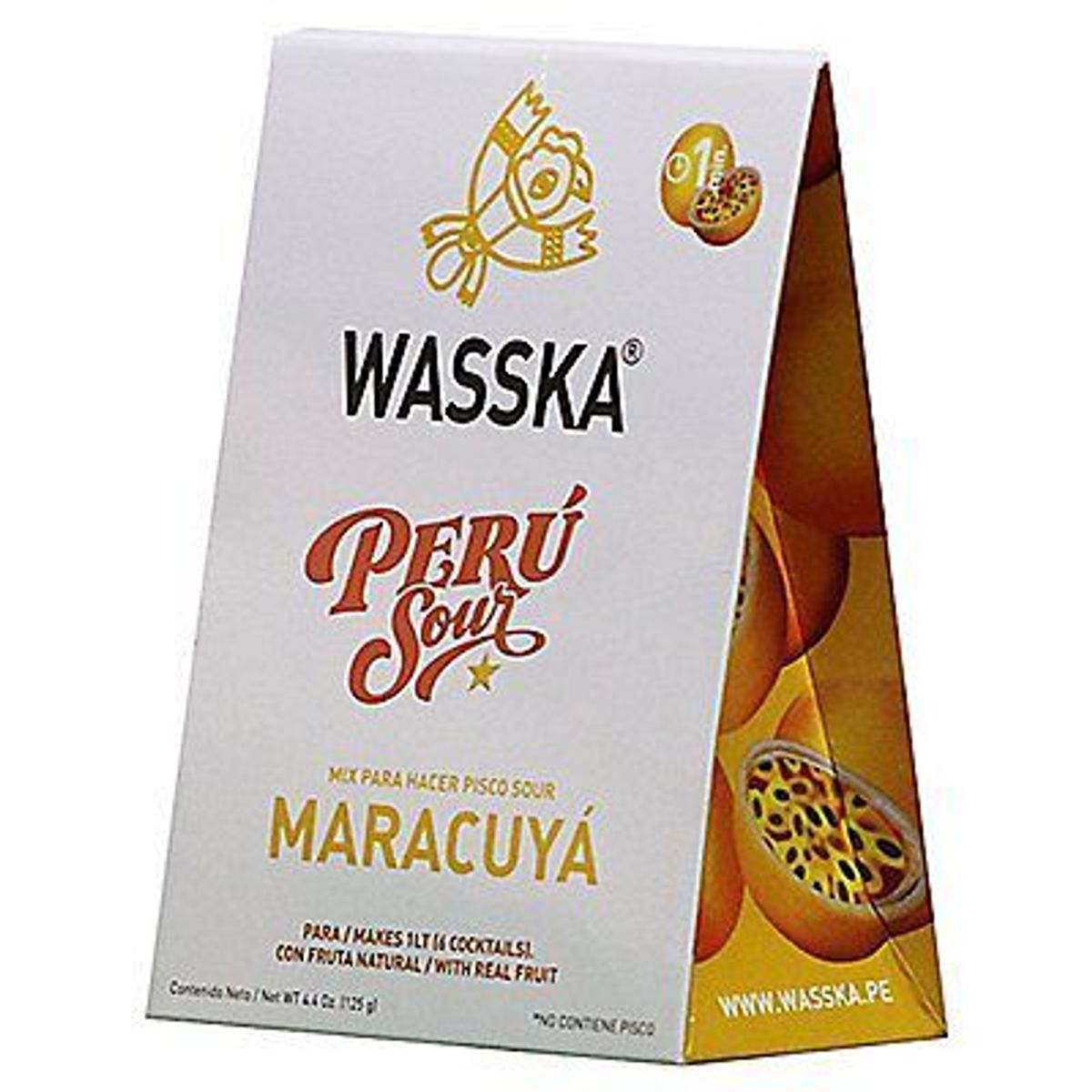 WASSKA - Base Pisco Wasska Maracuyá Sour Caja 125 g