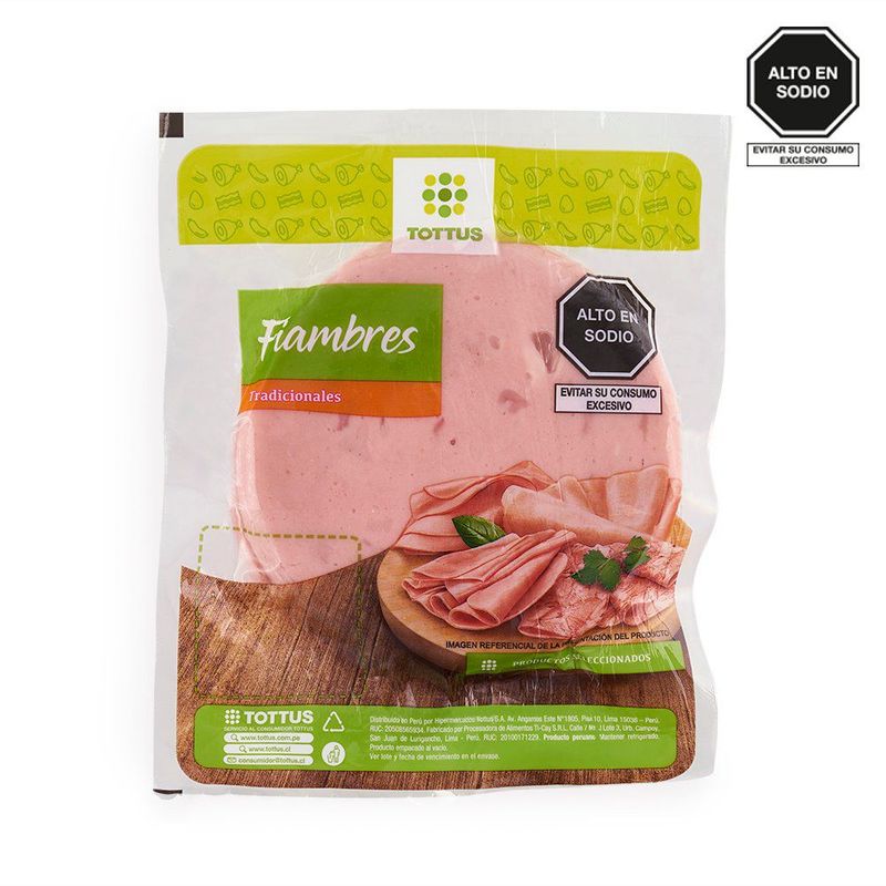 TOTTUS - Jamonada Especial Tottus Empaque 200 g aprox