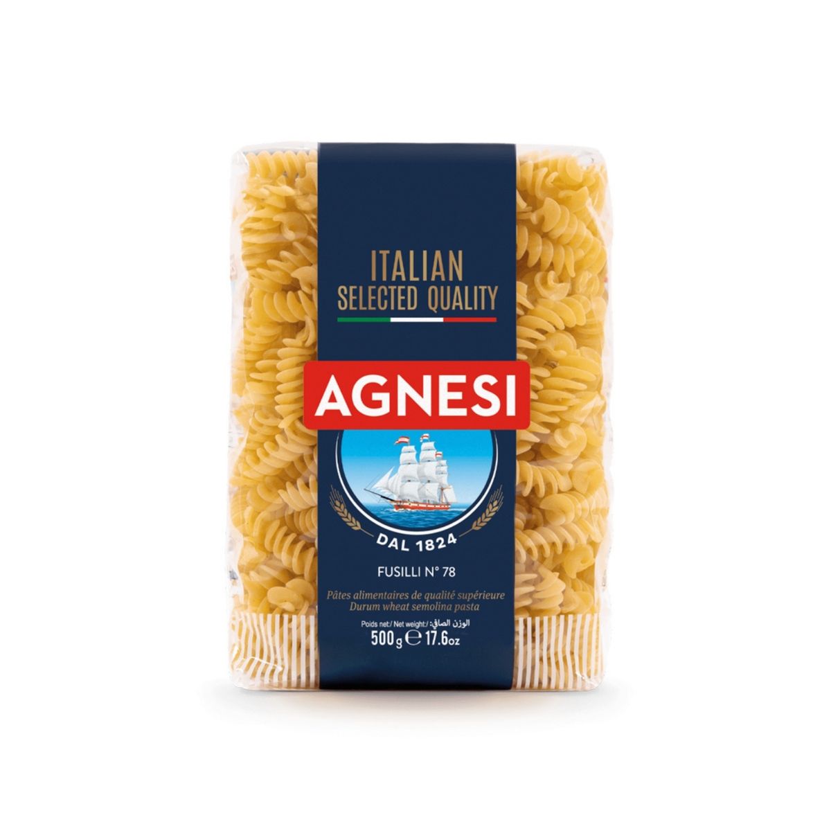 AGNESI - Pasta Fusilli N78 Agnesi Empaque 500 g