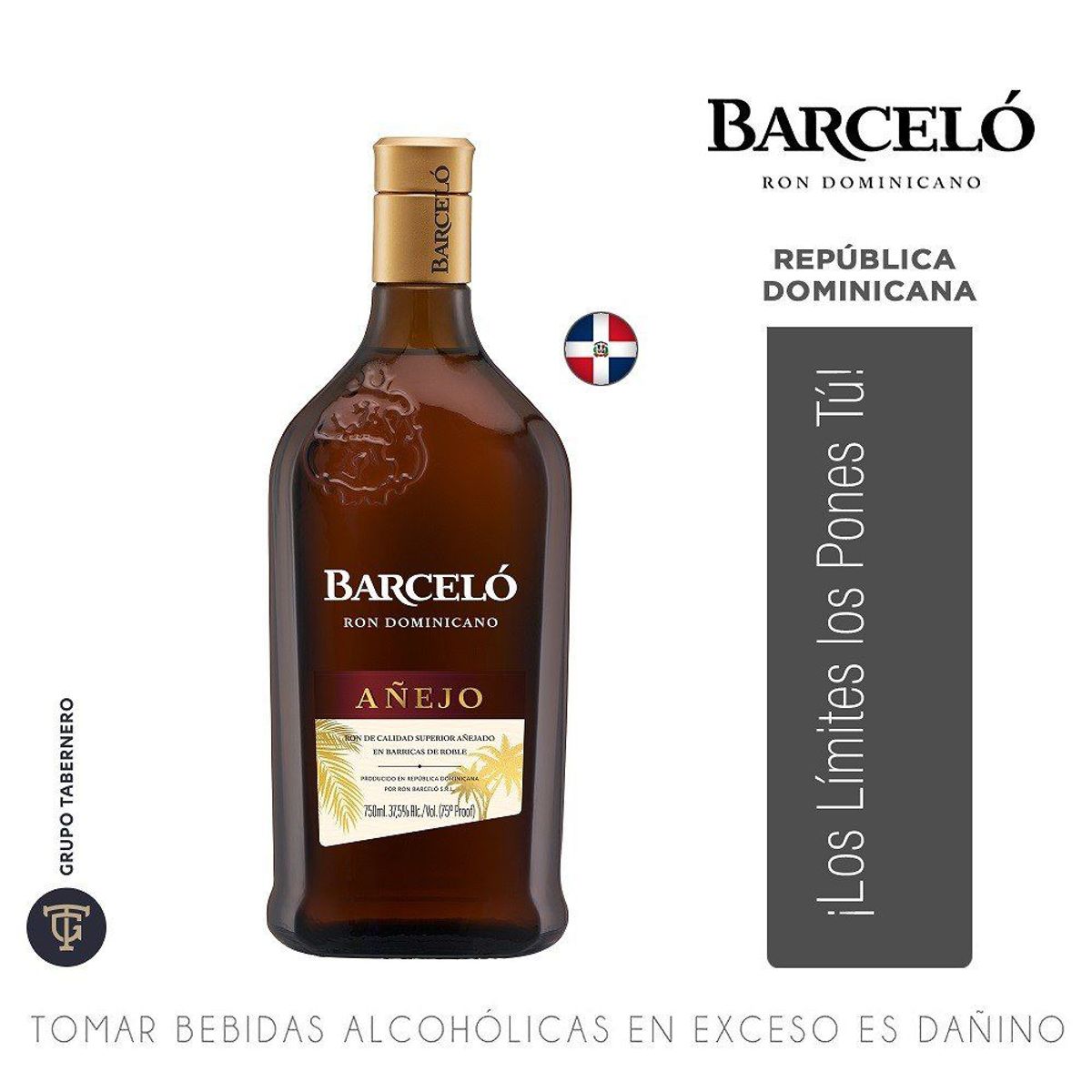 BARCELO - Ron Barceló Añejo Botella 750 mL