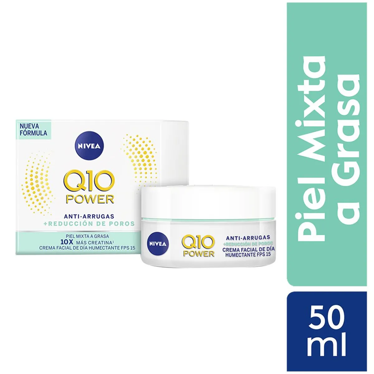 NIVEA - Crema Antiarrugas Nivea Visage Q10 Día Envase 50 mL