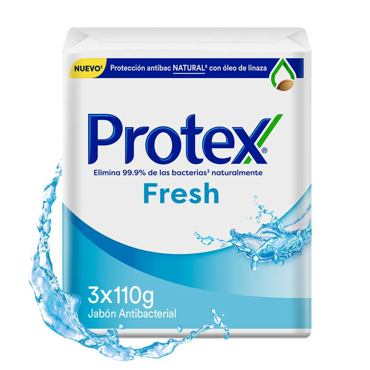 PROTEX - Jabón en Barra Protex Antibacterial Fresh Empaque 3 Und