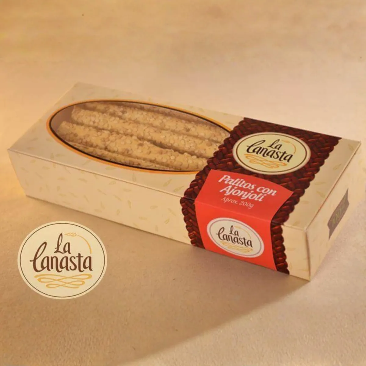 LA CANASTA - Grissinos con Ajonjolí La Canasta Bolsa 200 g