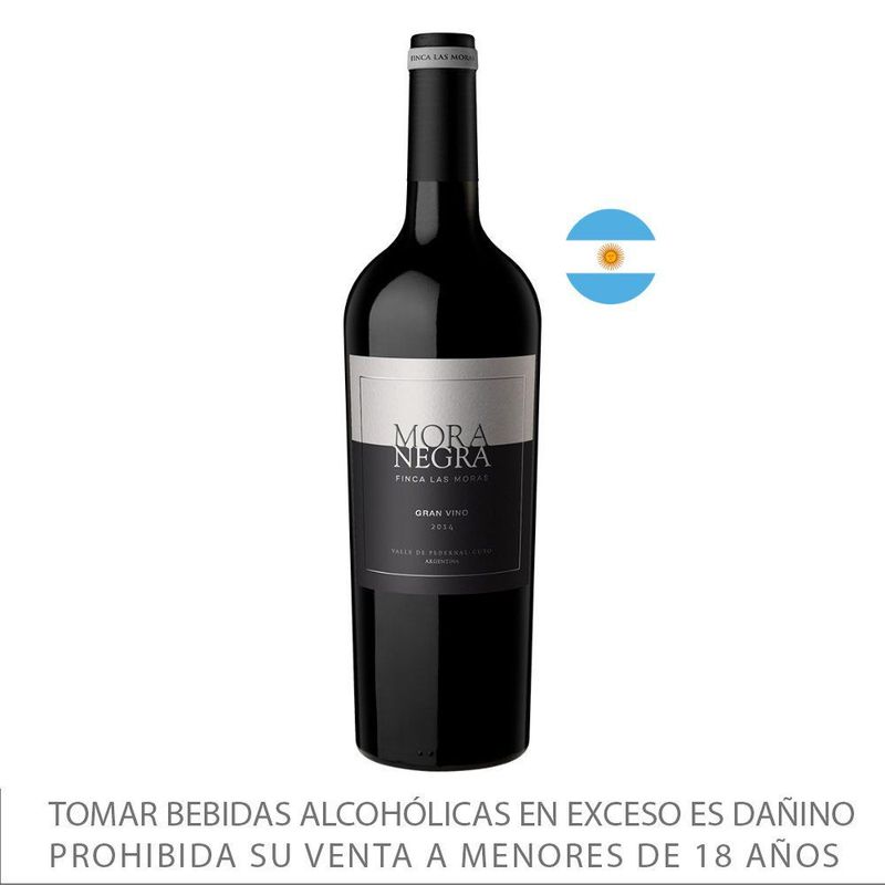 LAS MORAS - Vino Negra Las Moras 14.5° Botella 750 mL