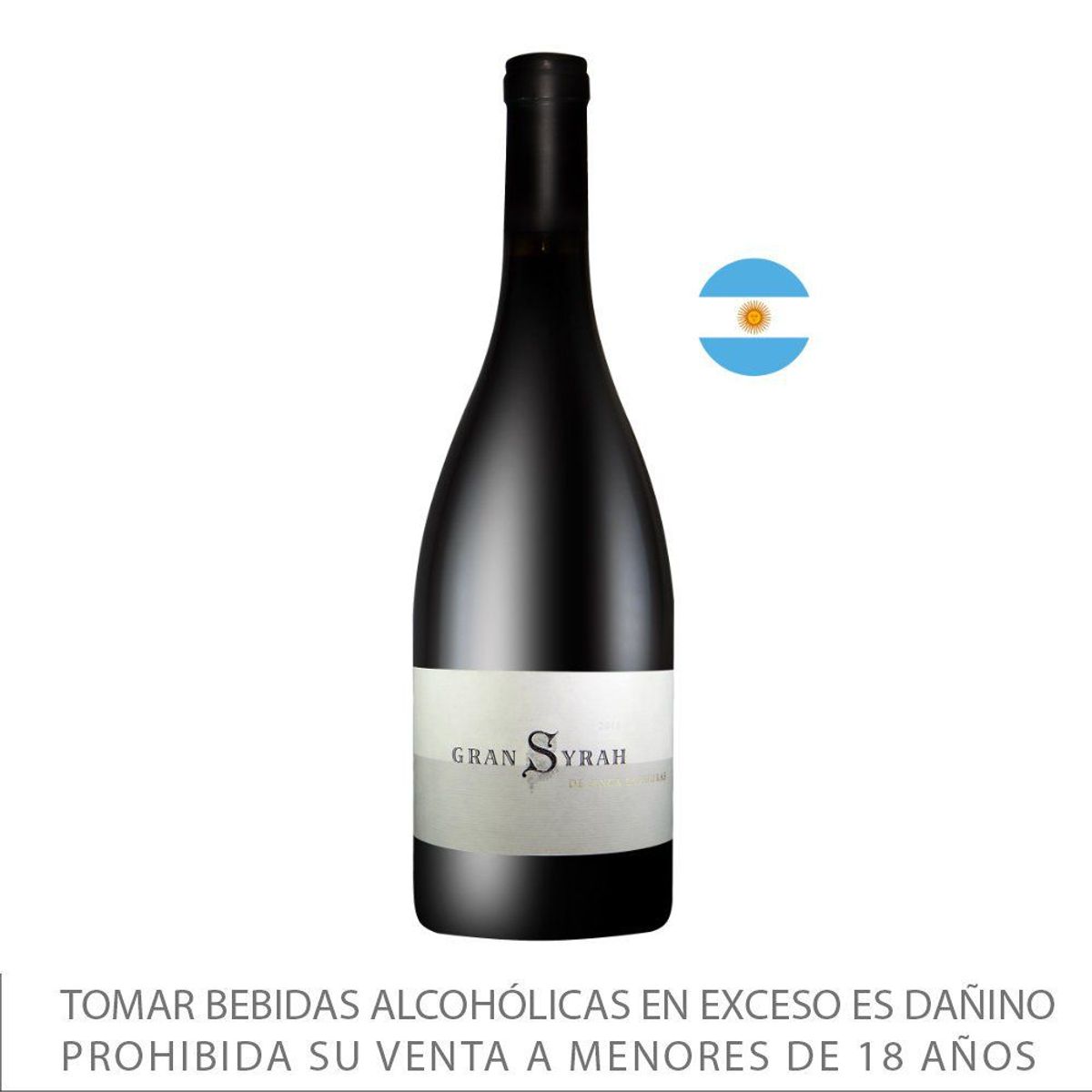 LAS MORAS - Vino Tinto Gran Shiraz Las Moras 18° Botella 750 mL