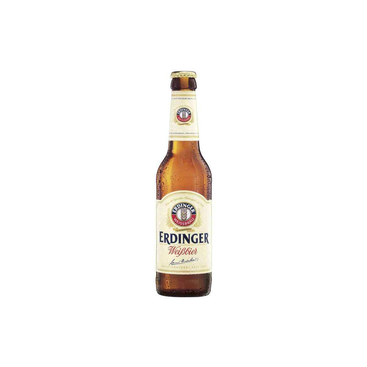 ERDINGER - Cerveza de Trigo Erdinger Rubia Botella 300 mL