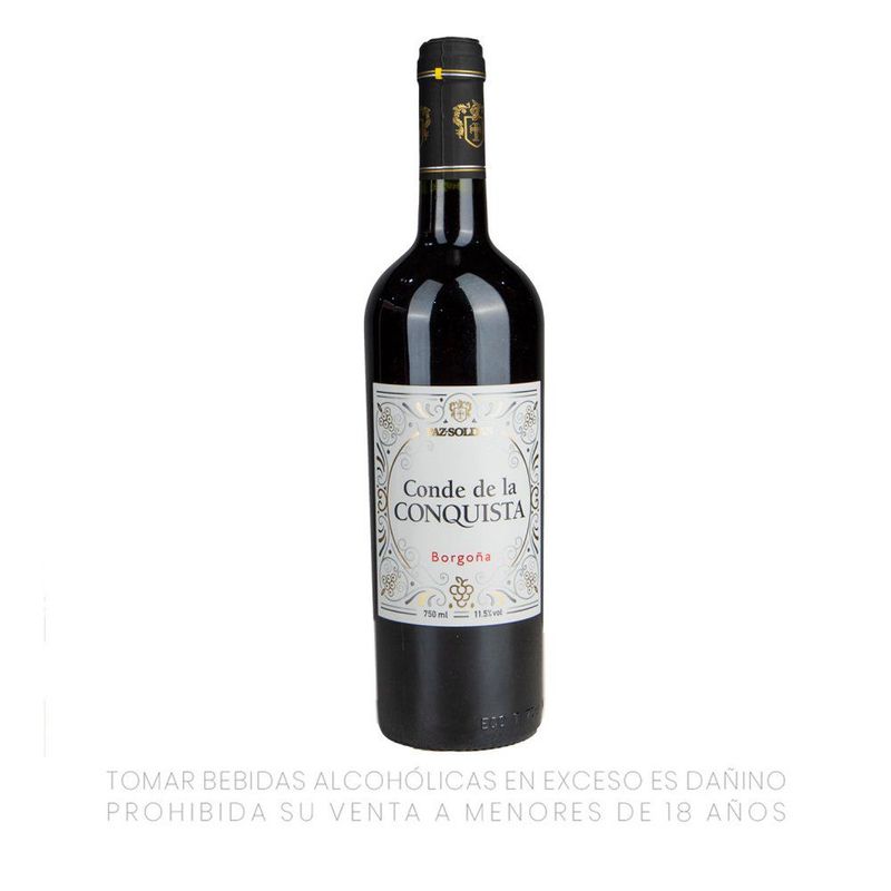 PAZ SOLDAN - Vino Tinto Borgoña Paz Soldan Botella 750 mL