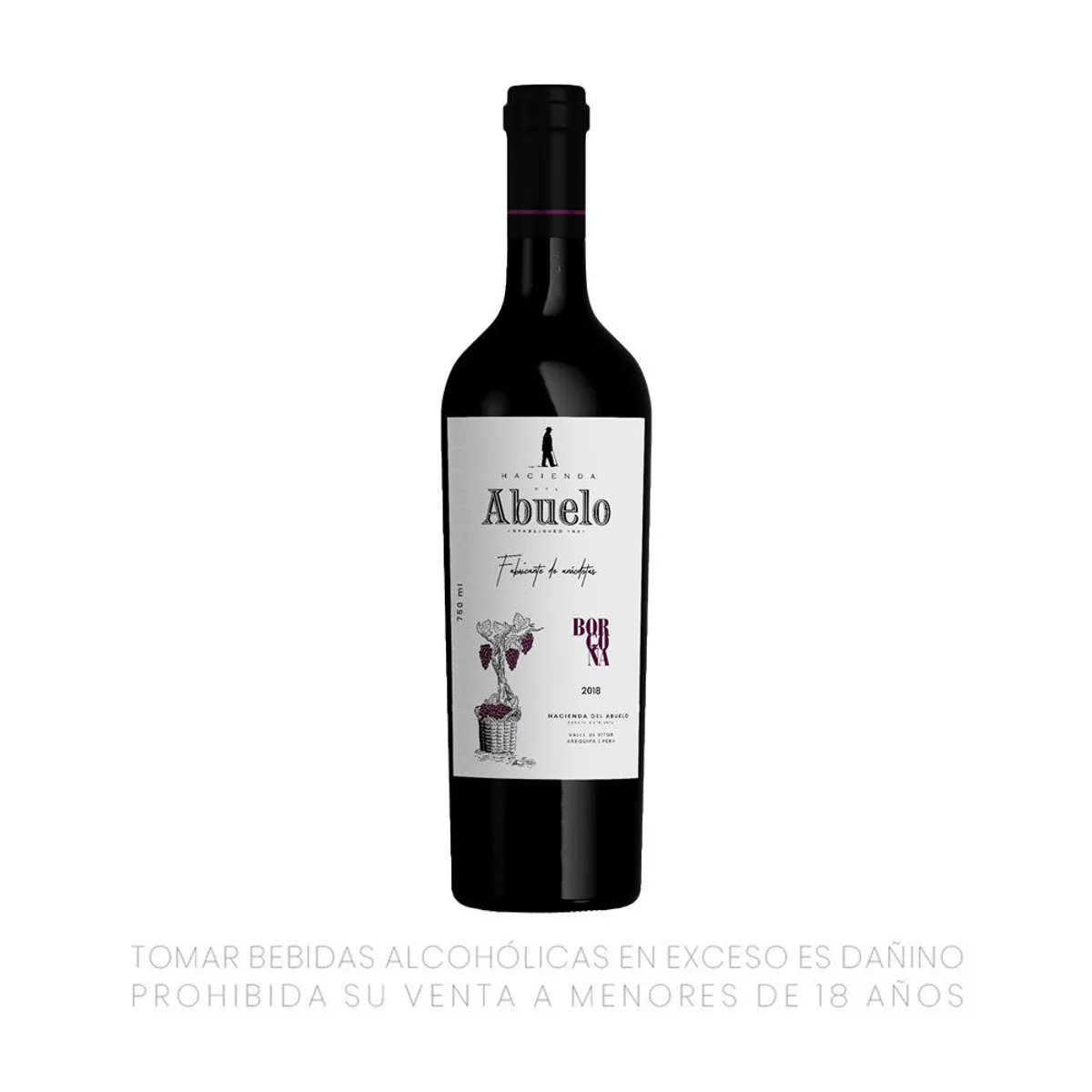 HACIENDA DEL ABUELO - Vino Borgoña Semi Seco Hacienda del Abuelo Botella 750 mL