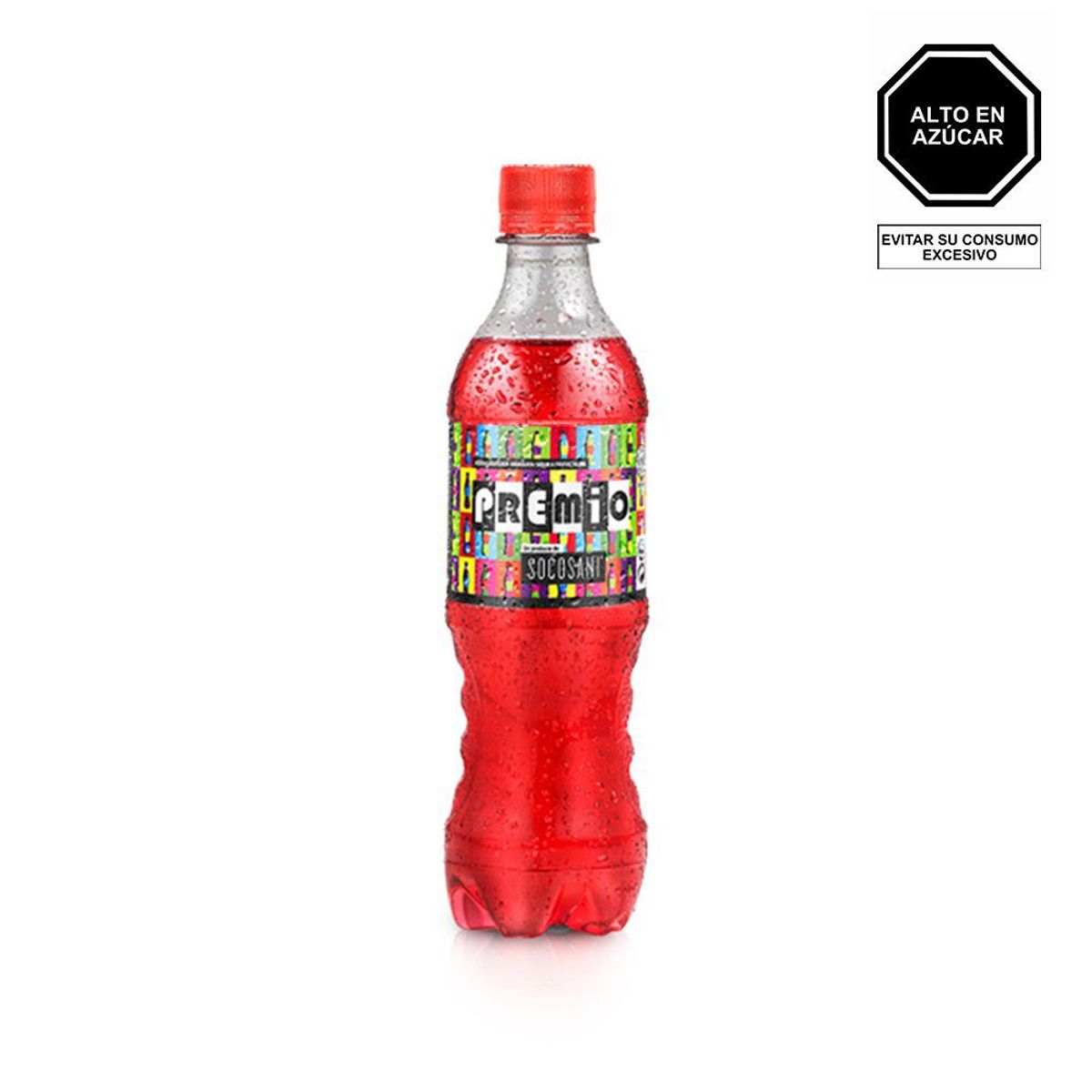 SOCOSANI - Gaseosa Sabor Frutos Rojos Botella 500 mL