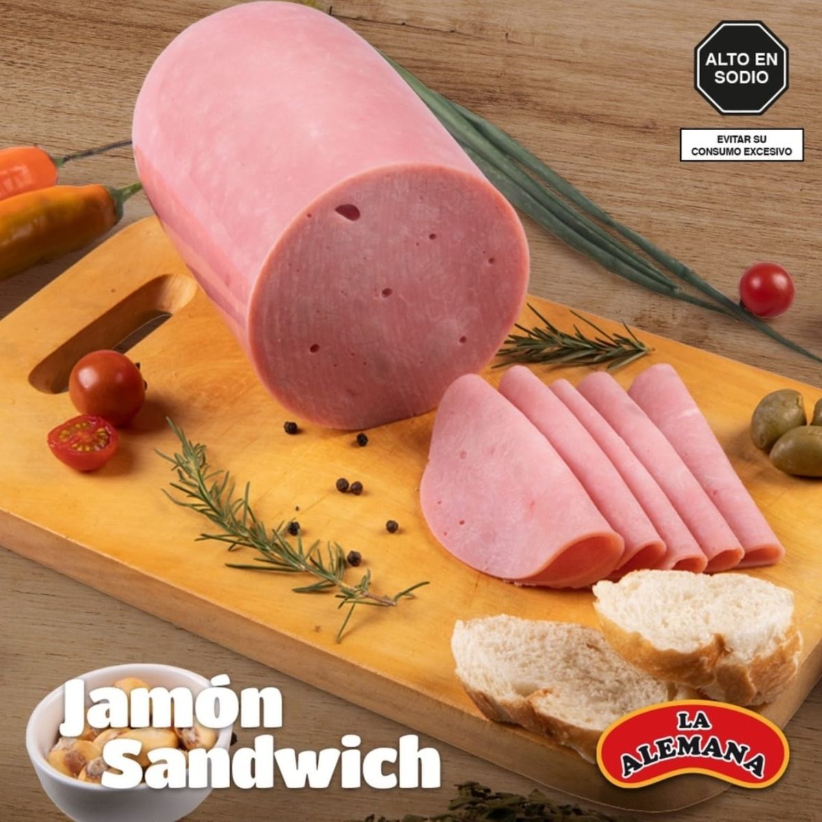 LA ALEMANA - Jamón para Sandwich La Alemana x Kg