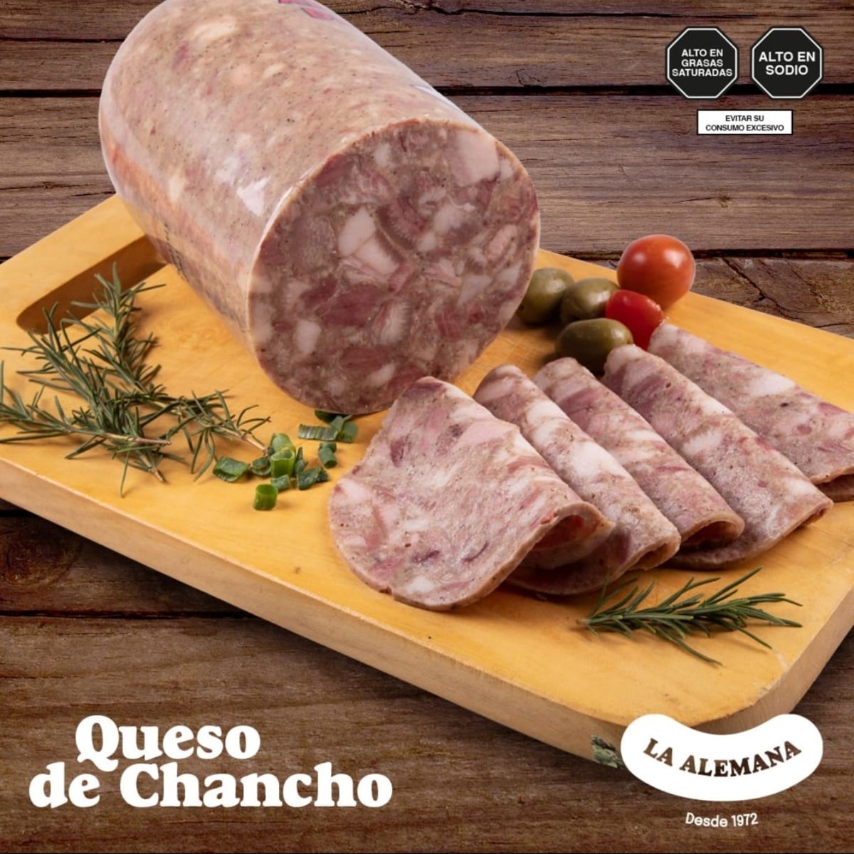 LA ALEMANA - Queso de Chancho La Alemana Empaque x Kg