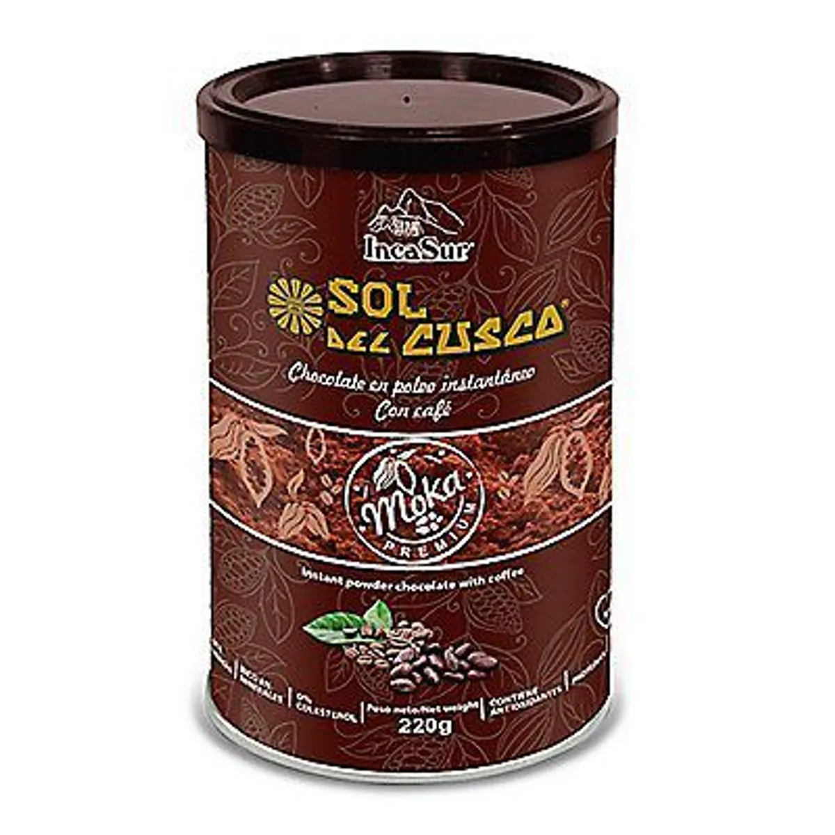 SOL DEL CUSCO - Chocolate Instantáneo Sol del Cusco Cafemoka Lata 220 g