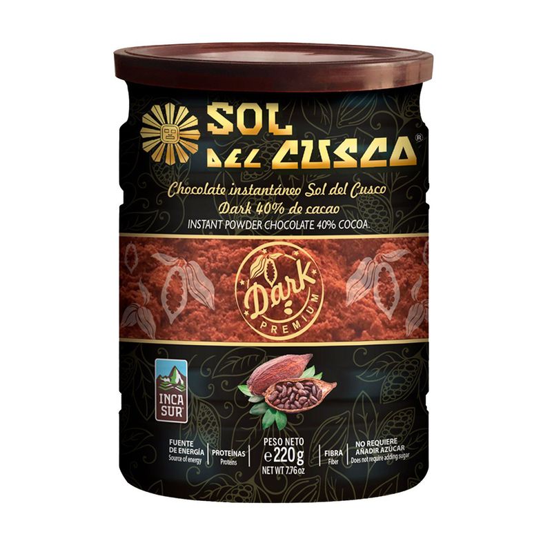SOL DEL CUSCO - Chocolate en Polvo Instantáneo Sol del Cusco 220 g