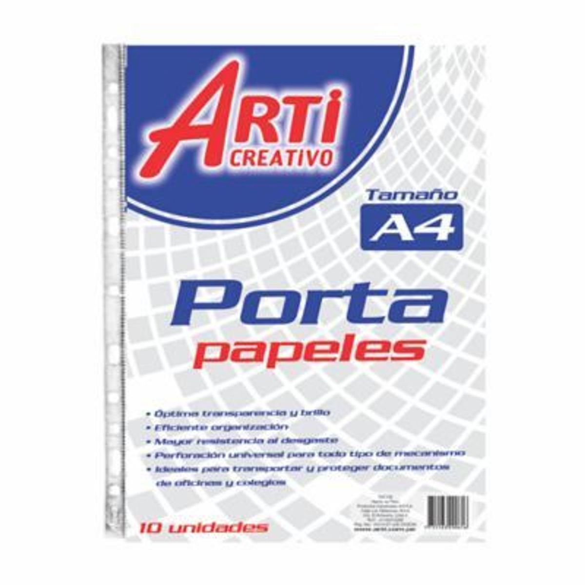 ARTI CREATIVO - Porta Papeles Arti Creativo A4 Empaque 80 Und