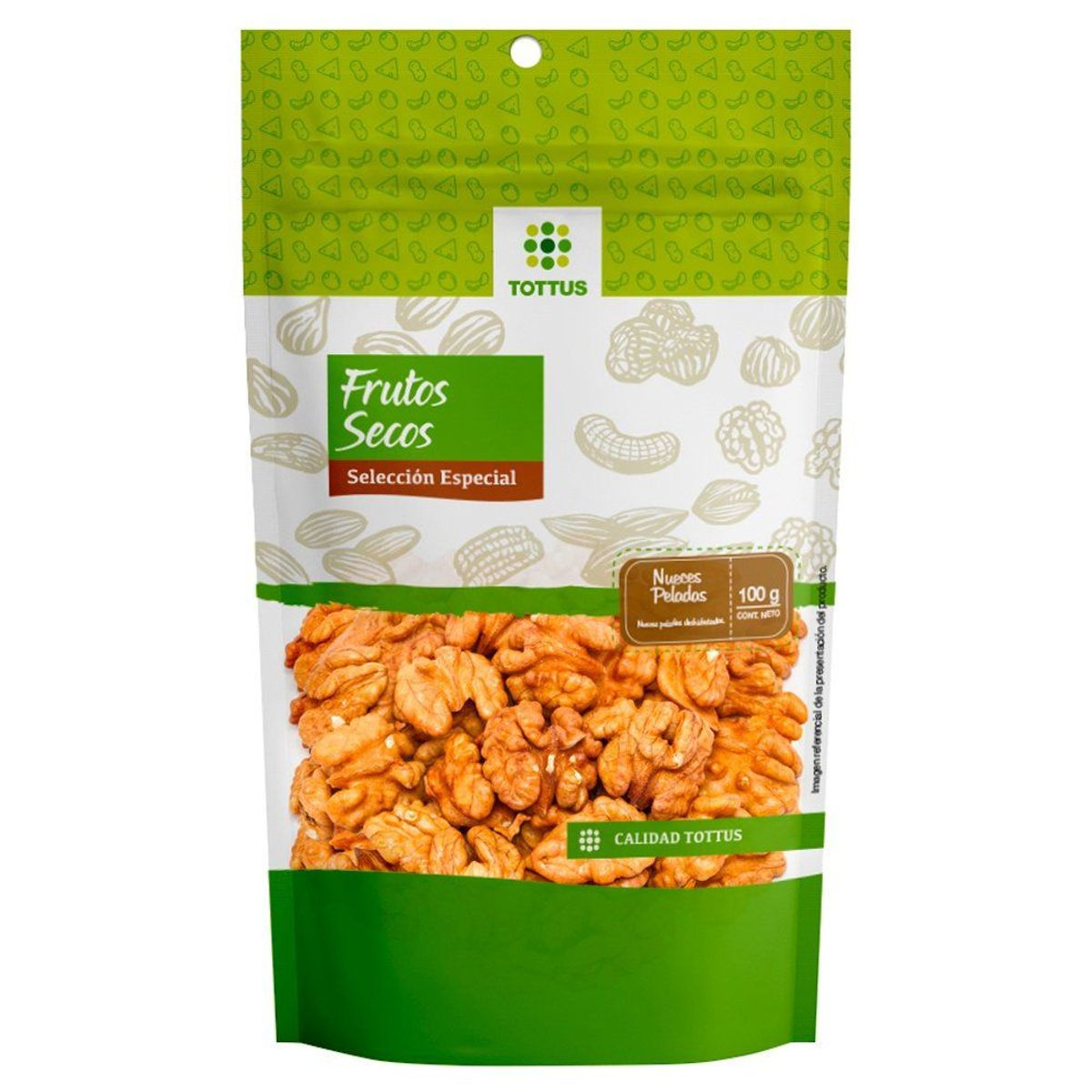 TOTTUS - NUECES PELADAS TOTTUS X 100G