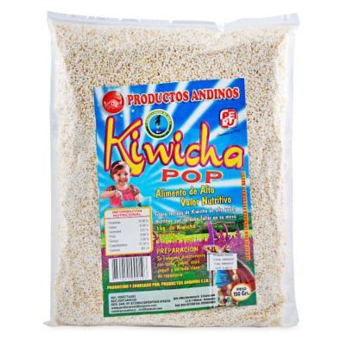 PRODUCTOS ANDINOS - Kiwicha Pop Productos Andinos Bolsa 150 g
