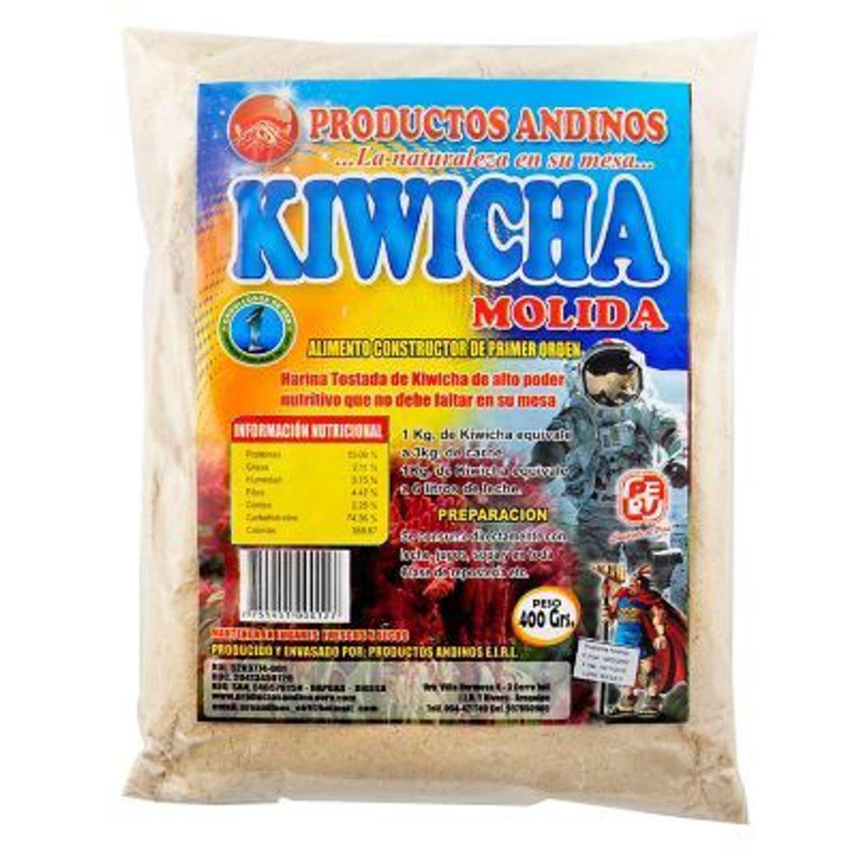 PRODUCTOS ANDINOS - Kiwicha Molida Productos Andinos Bolsa 400 g