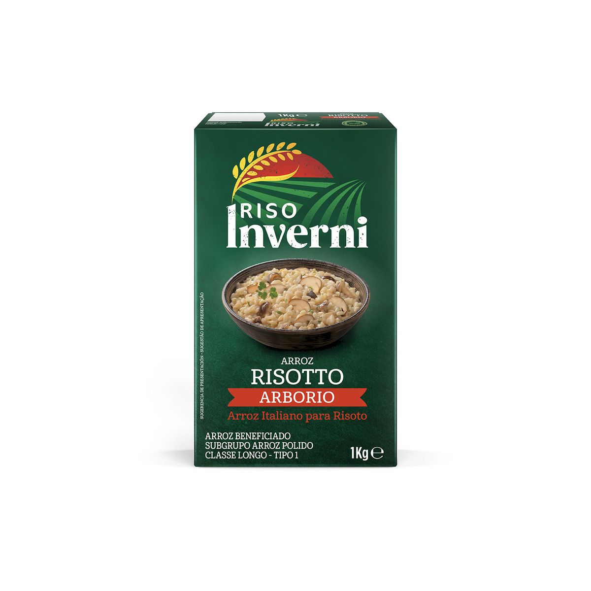 INVERNI - Arroz Rissoto Arborio Inverni Caja 1 Kg