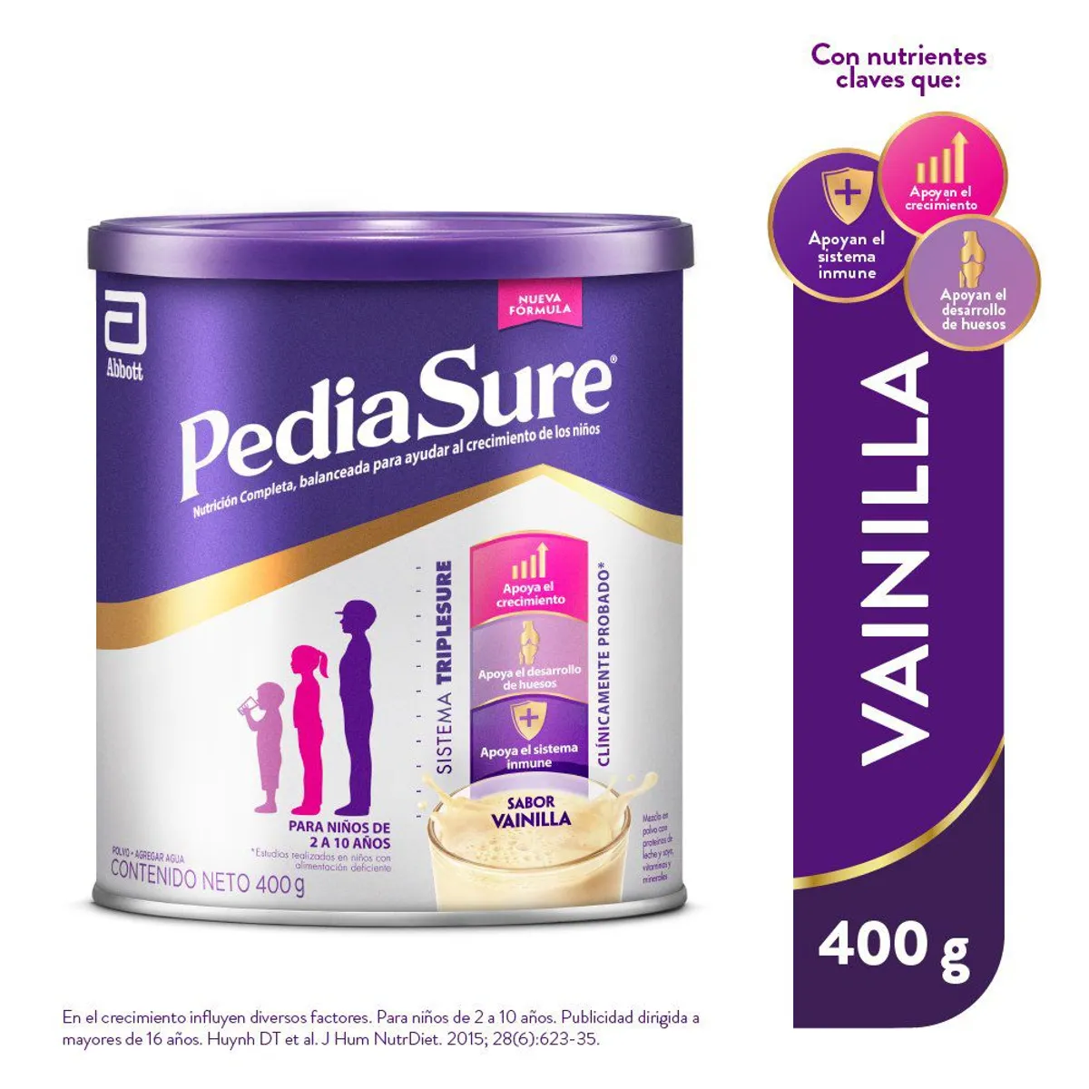 PEDIASURE - Suplemento Nutricional Vainilla Plus Triplesure Pediasure 400 g