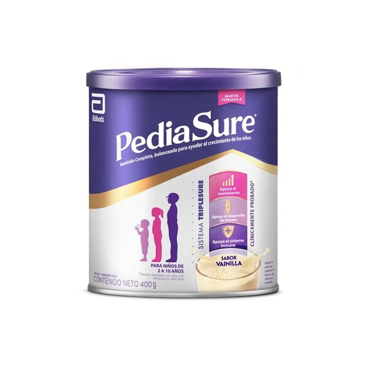 PEDIASURE - Suplemento Nutricional Vainilla Plus Triplesure Pediasure 400 g