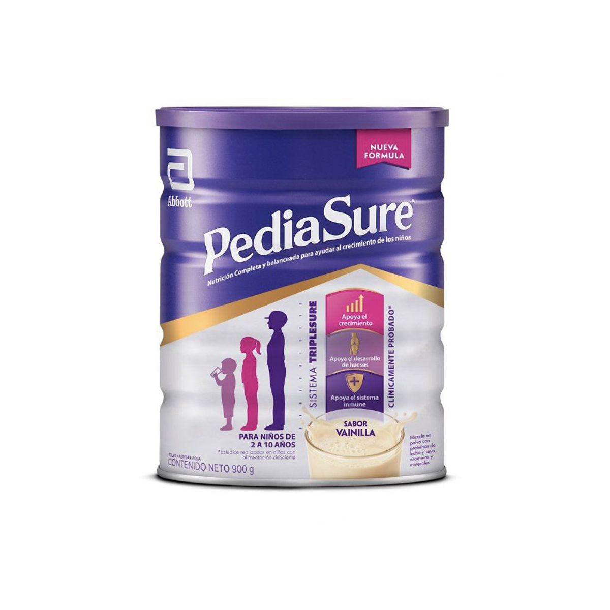 PEDIASURE - Suplemento Pediasure Plus Triplesure Vainilla 900 g