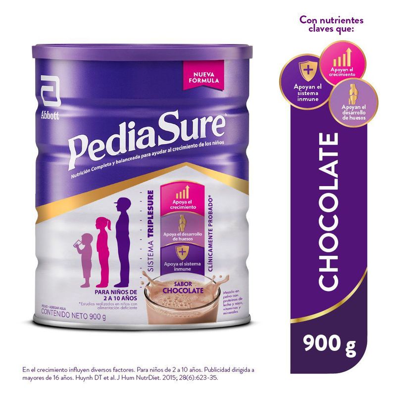 PEDIASURE - Suplemento Pediasure Plus Triplesure Chocolate  900 g