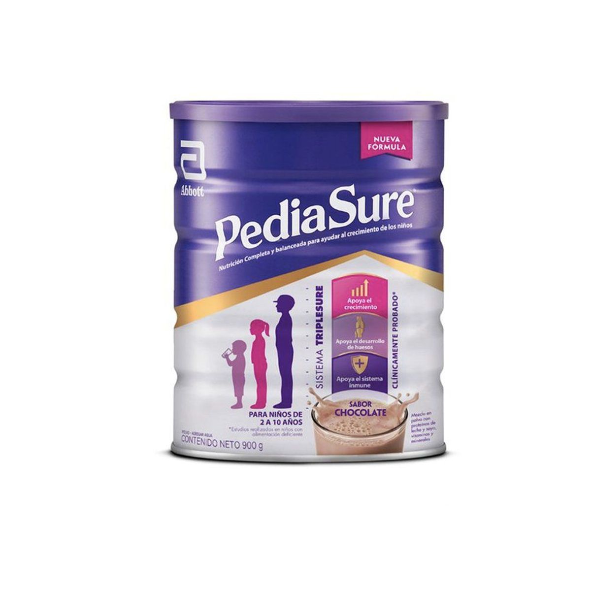 PEDIASURE - Suplemento Pediasure Plus Triplesure Chocolate  900 g
