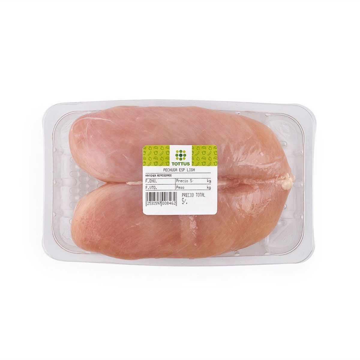 TOTTUS - Pechuga Especial Light de Pollo Tottus x Kg