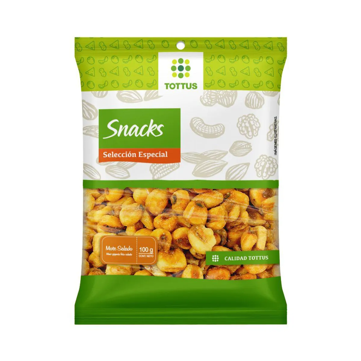 TOTTUS - Mote Salado Tottus Bolsa 100 g