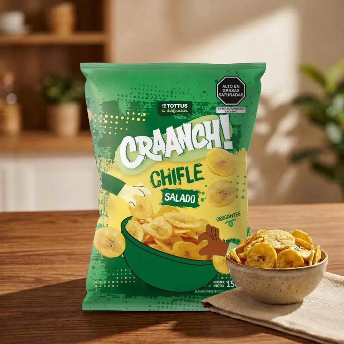  - Chifle Salado Craanch Tottus Bolsa 150 g