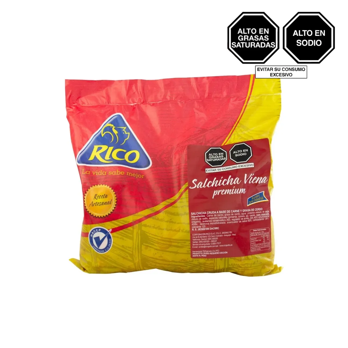 RICO - Salchicha Viena Rico Bolsa 1 Kg