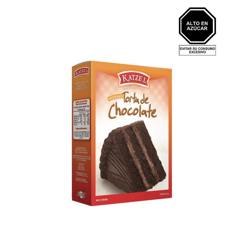 KATZEL - Mezcla Katzel Torta de Chocolate Caja 510 g
