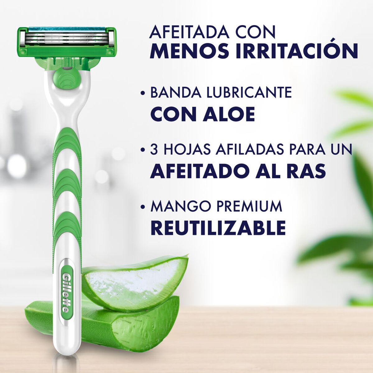 GILLETTE - Repuesto Máquina Afeitar Gillette Mach3 Sensitive Caja 2 Und