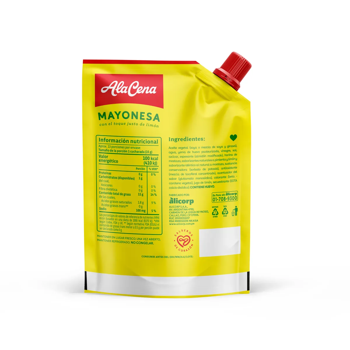 ALACENA - Mayonesa Alacena Doypack 190 g
