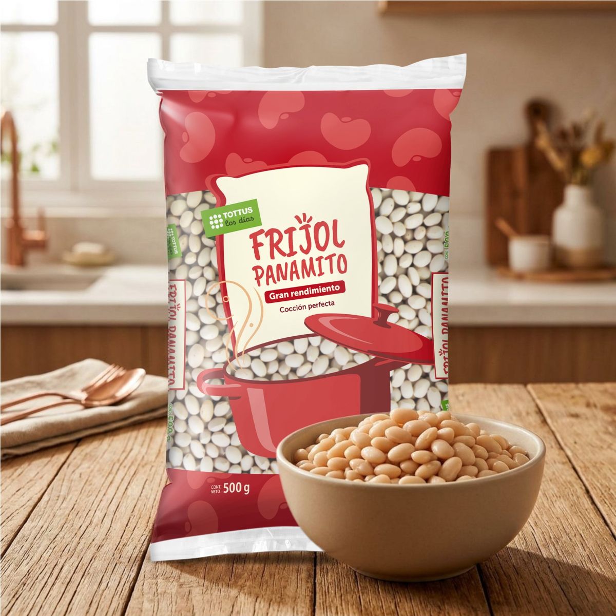 TOTTUS - Frijol Panamito Tottus Menestra Bolsa 500 g
