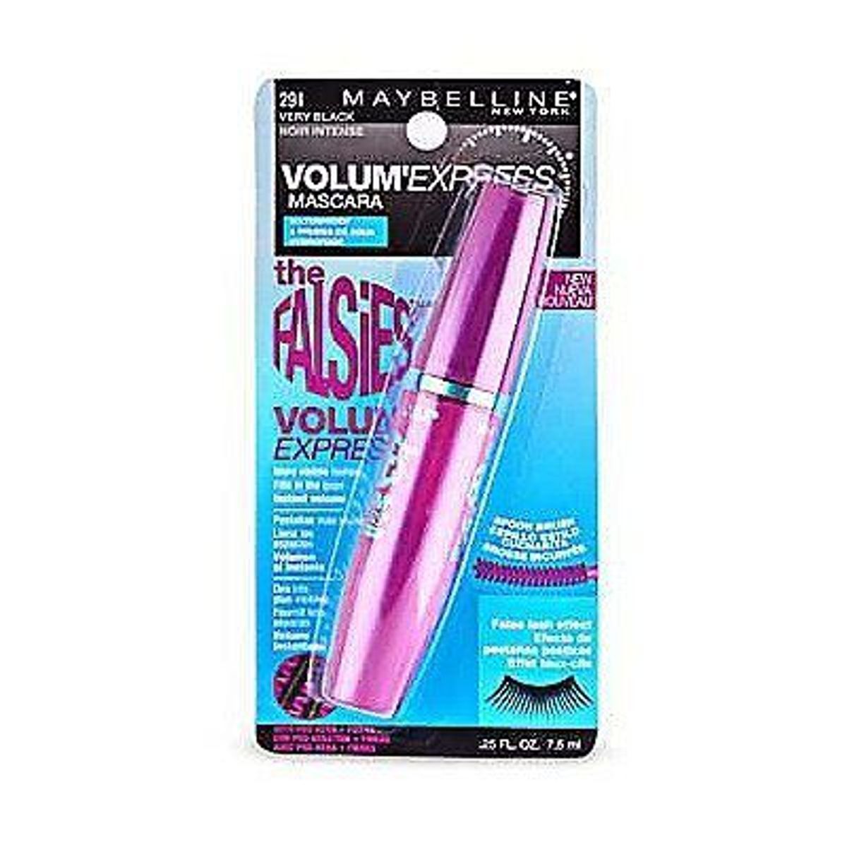 MAYBELLINE - Máscara de Pestañas Maybelline Volume Express Falsies Waterproof Very Black