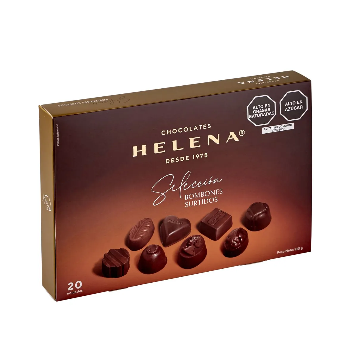 HELENA - Bombones de Chocolate Helena Surtido Caja 20 Und