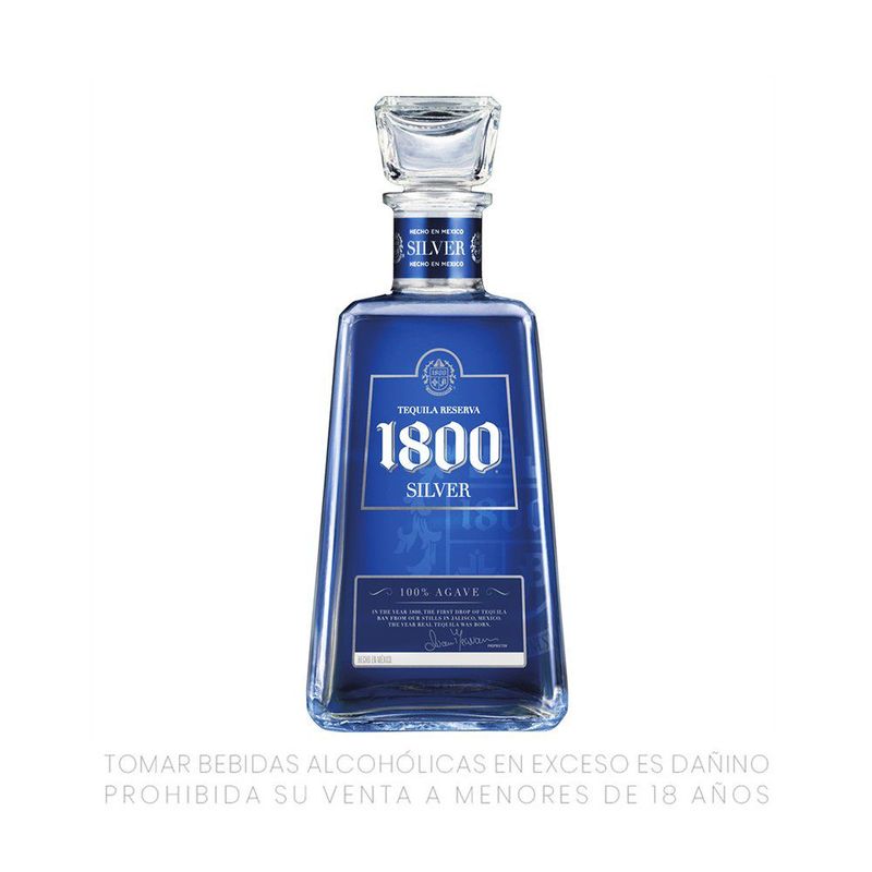 1800 - Tequila Silver Agave 1800 Botella 750 mL