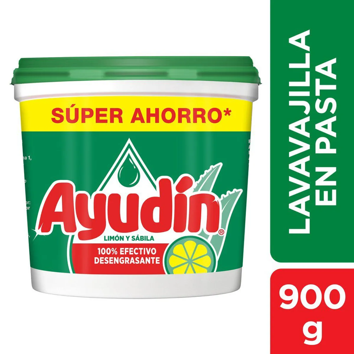 AYUDIN - Lavavajilla en Pasta Ayudín Limón Envase 900 g