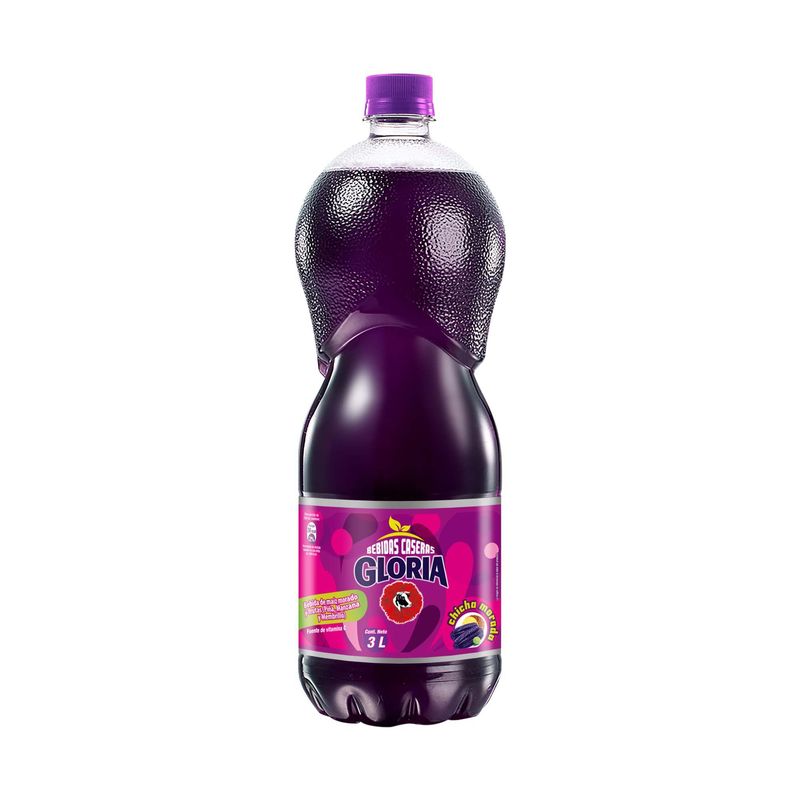 GLORIA - Bebida Gloria Sabor Chicha Morada Botella 3 L