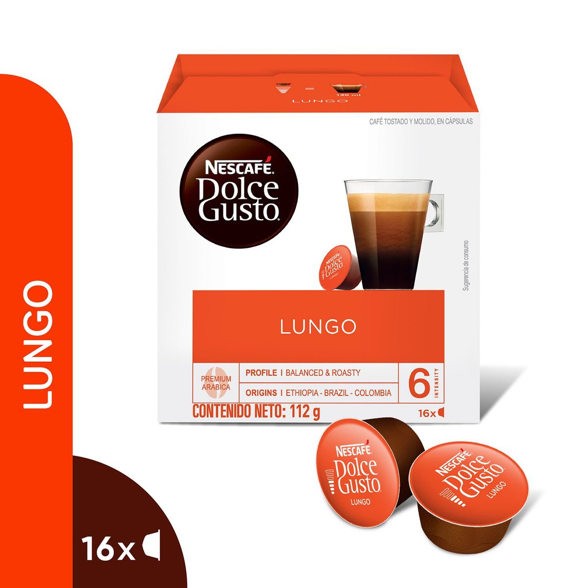 NESCAFE - Café Lunidadesgo Nescafé Dolce Gusto 16 Cápsulas