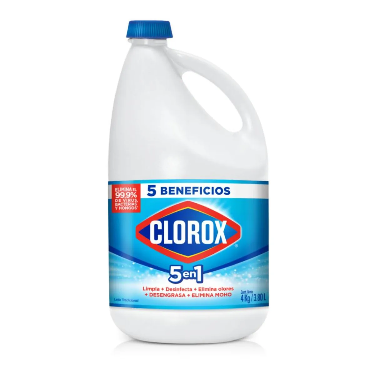 CLOROX - Lejía Clorox Tradicional Botella 4 Kg