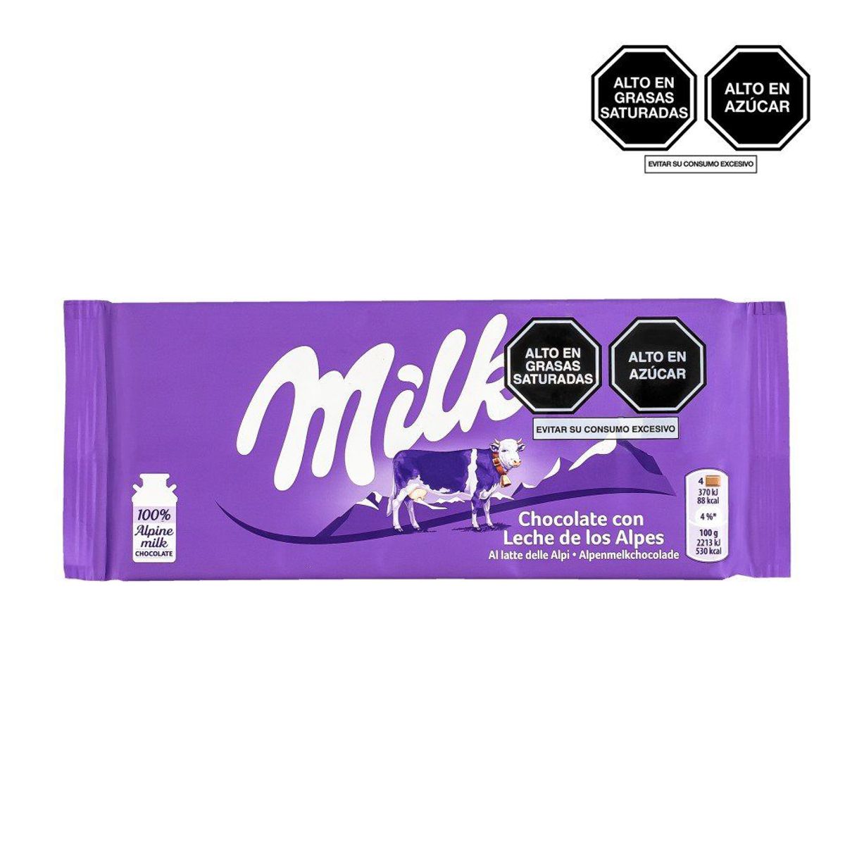 MILKA - Chocolate con Leche de los Alpes Milka Empaque 100 g