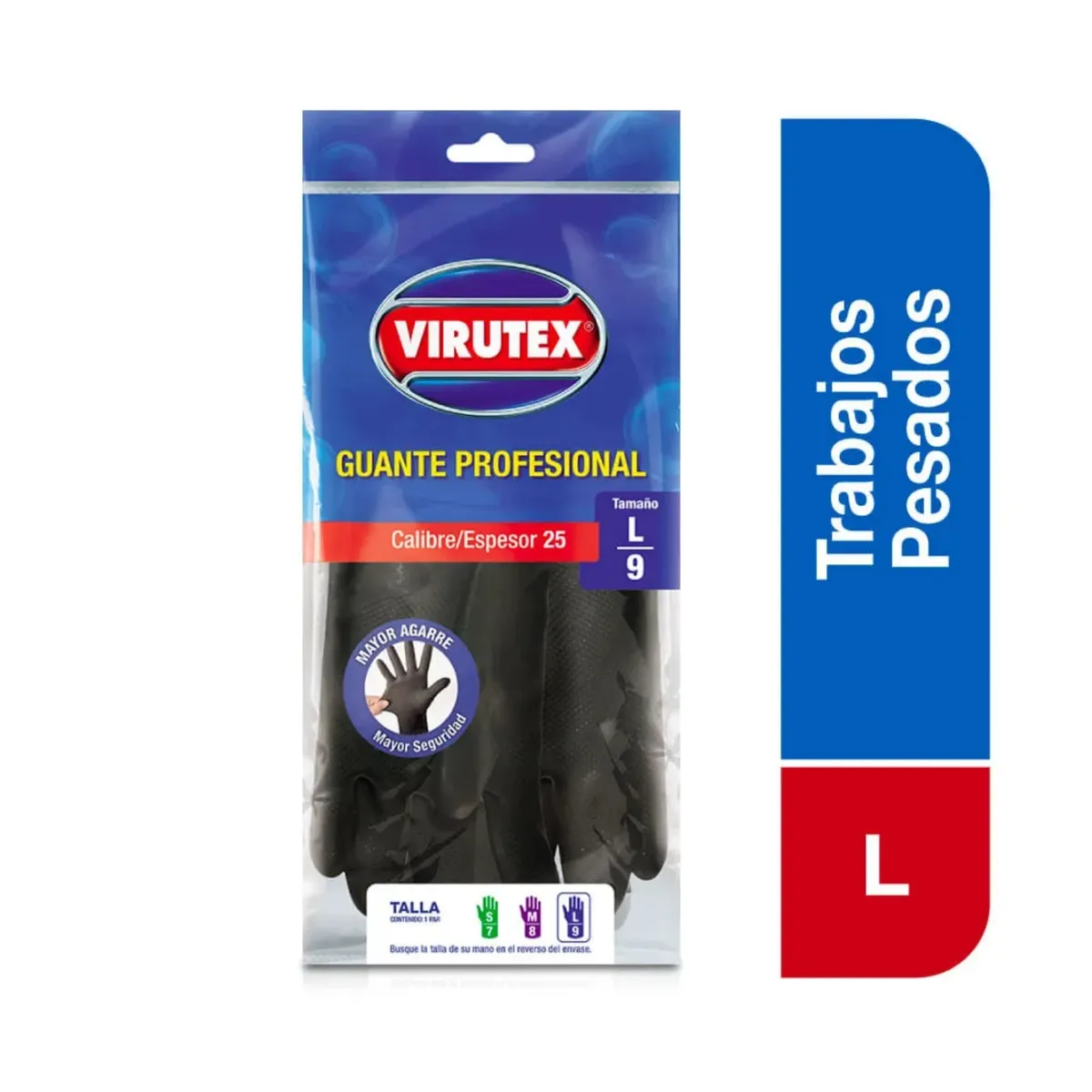 VIRUTEX - Guantes Profesionales Virutex Calibre 25 Talla L