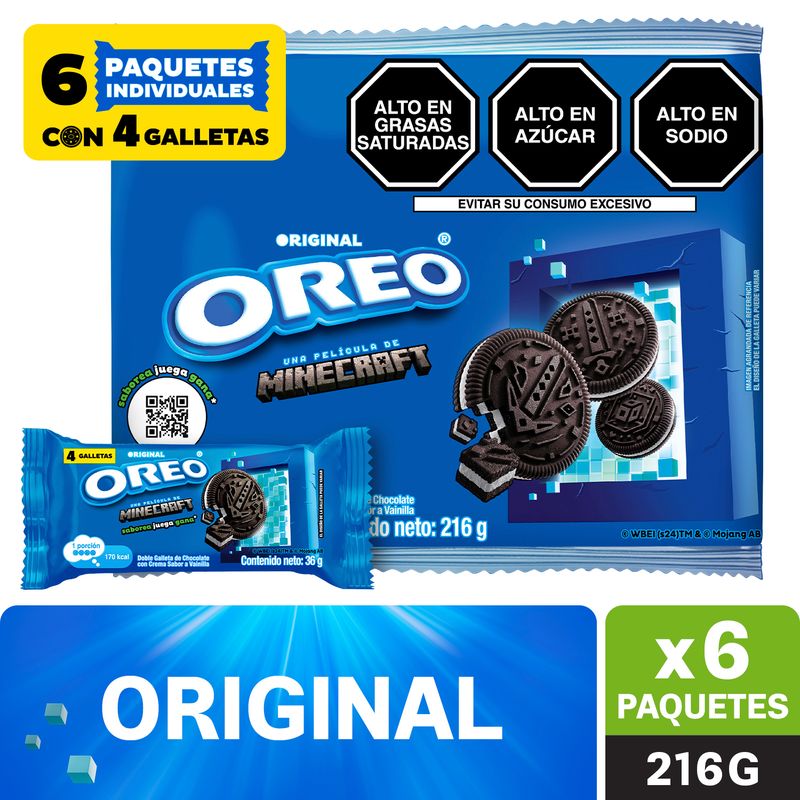 OREO - Galleta Oreo Sixpack 216 g