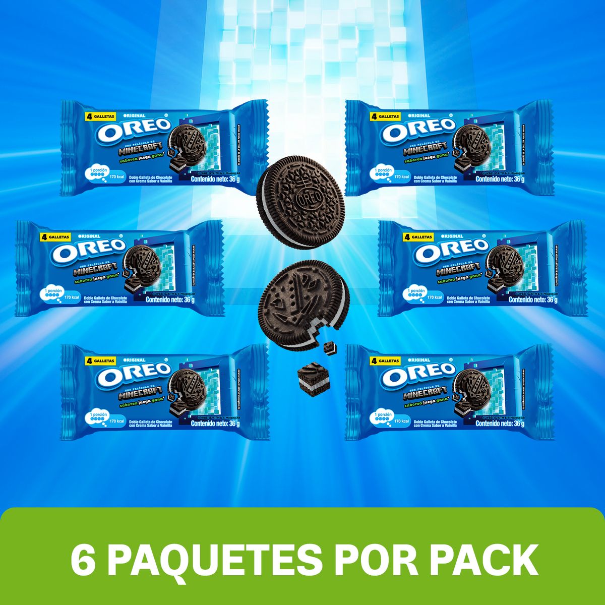OREO - Galleta Oreo Sixpack 216 g