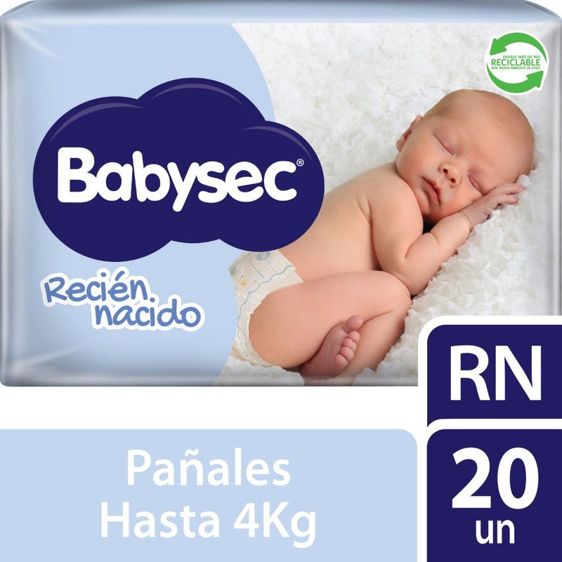 BABYSEC - Pañales Recién Nacido Rn Babysec 20 Unidades